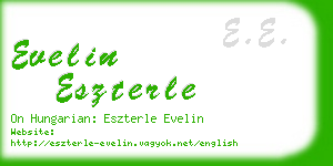 evelin eszterle business card